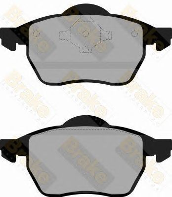 BRAKE ENGINEERING pa1207 -  Комплект тормозных колодок, дисковый тормоз